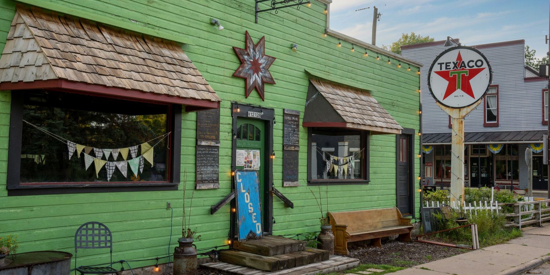 A storefront on a small West Texas main street