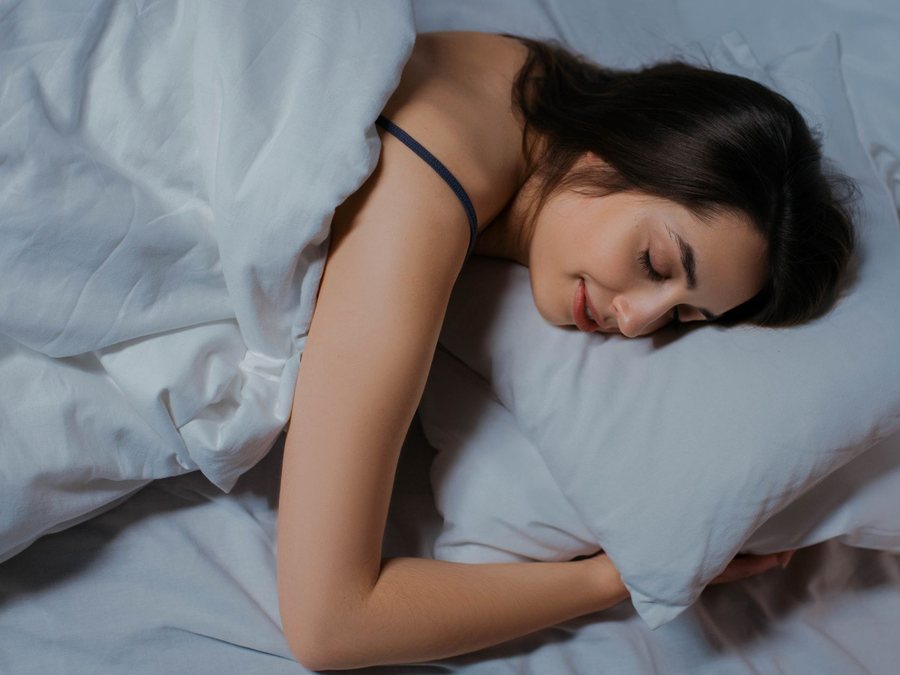 A woman sleeping peacefully